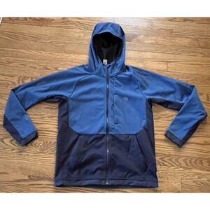 Mountain Hardwear Tech Gore-Tex Infinium Hooded Jacket Men's Small Blue